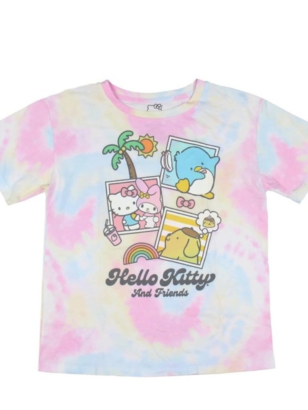 Sanrio | Hello Kitty & Friends pastel tie-dye graphic T-shirt | Size Large 10-12